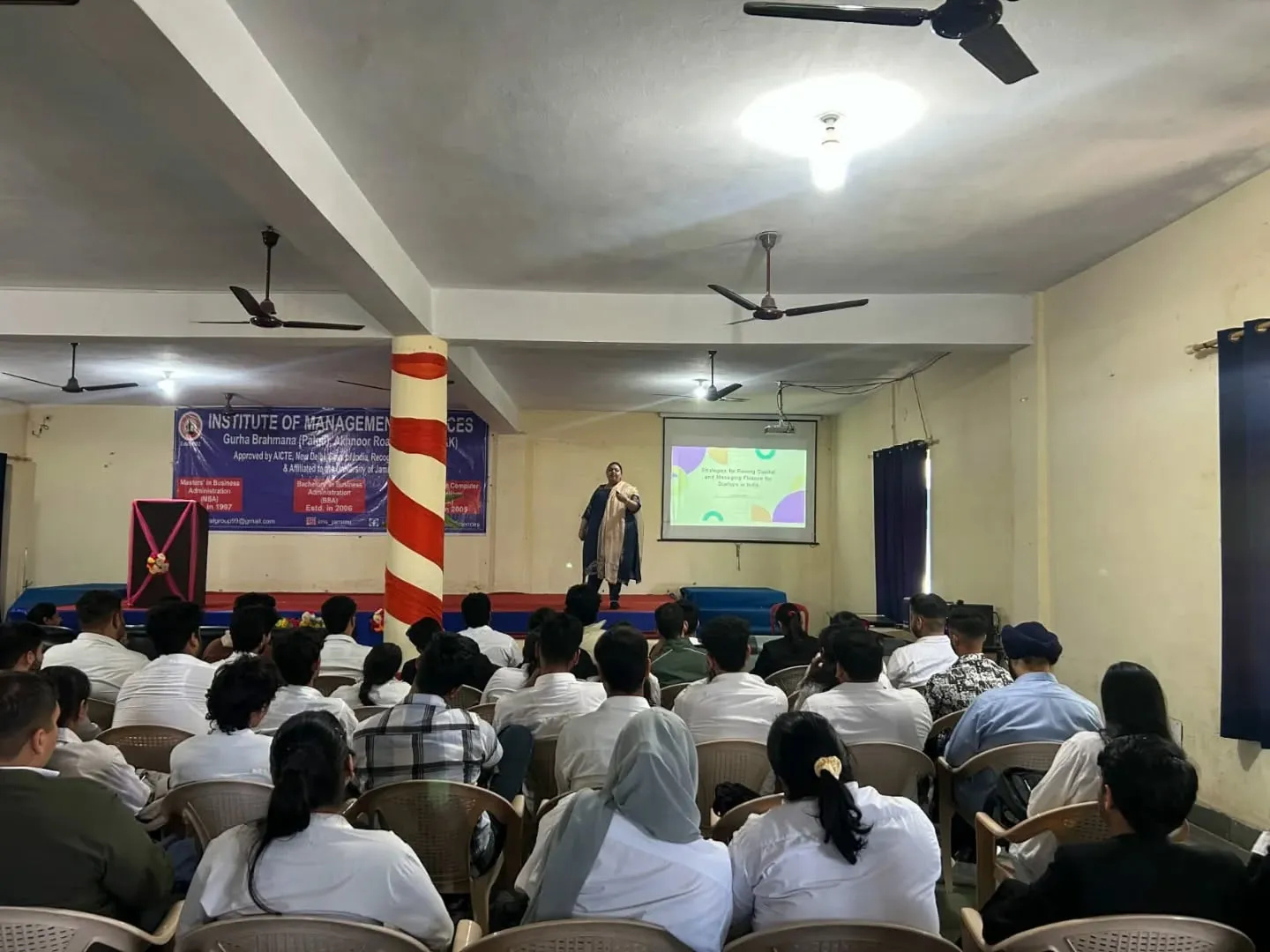 IMS Jammu conducted a session on “Raising Capital and Managing Finance for Startups”